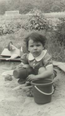 in the sandpit - oh, precious childhood memories! - july 85